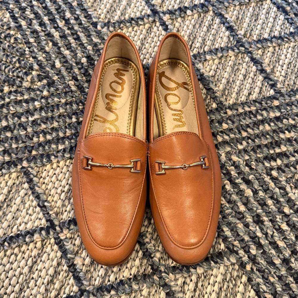 Sam Edelman Lorraine Bit Brown tan Loafers size 5.5 NWOB